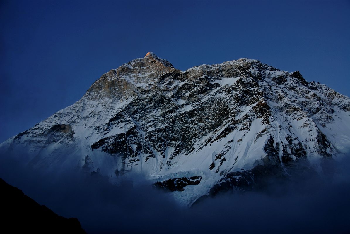 7 19 Makalu Last Rays Of Sun Hit The Summit From Makalu Base Camp South